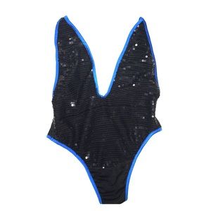 Black Sequence Body Suit